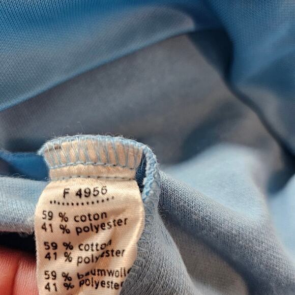 Vintage Lacoste Y2K Jacket Mens 3X Blue Striped Full Zip Retro Streetwear Skater - Picture 9 of 9